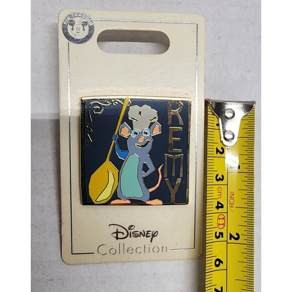 New Disney Remy Enamel Pin Square Design With Paddle - Picture 5 of 5